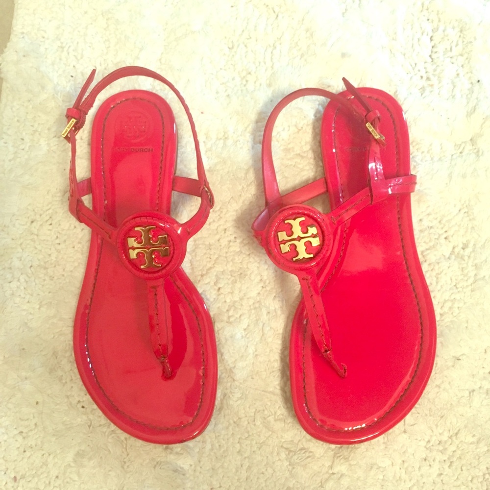 Tory Burch Dillan red sandals 6.5